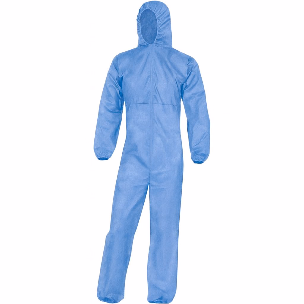 Overall PP n-w + PE-coating blauw maat 2XL