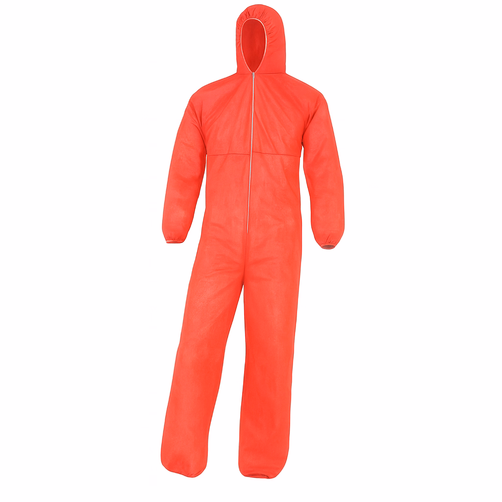 Overall PP n-w rood maat XL