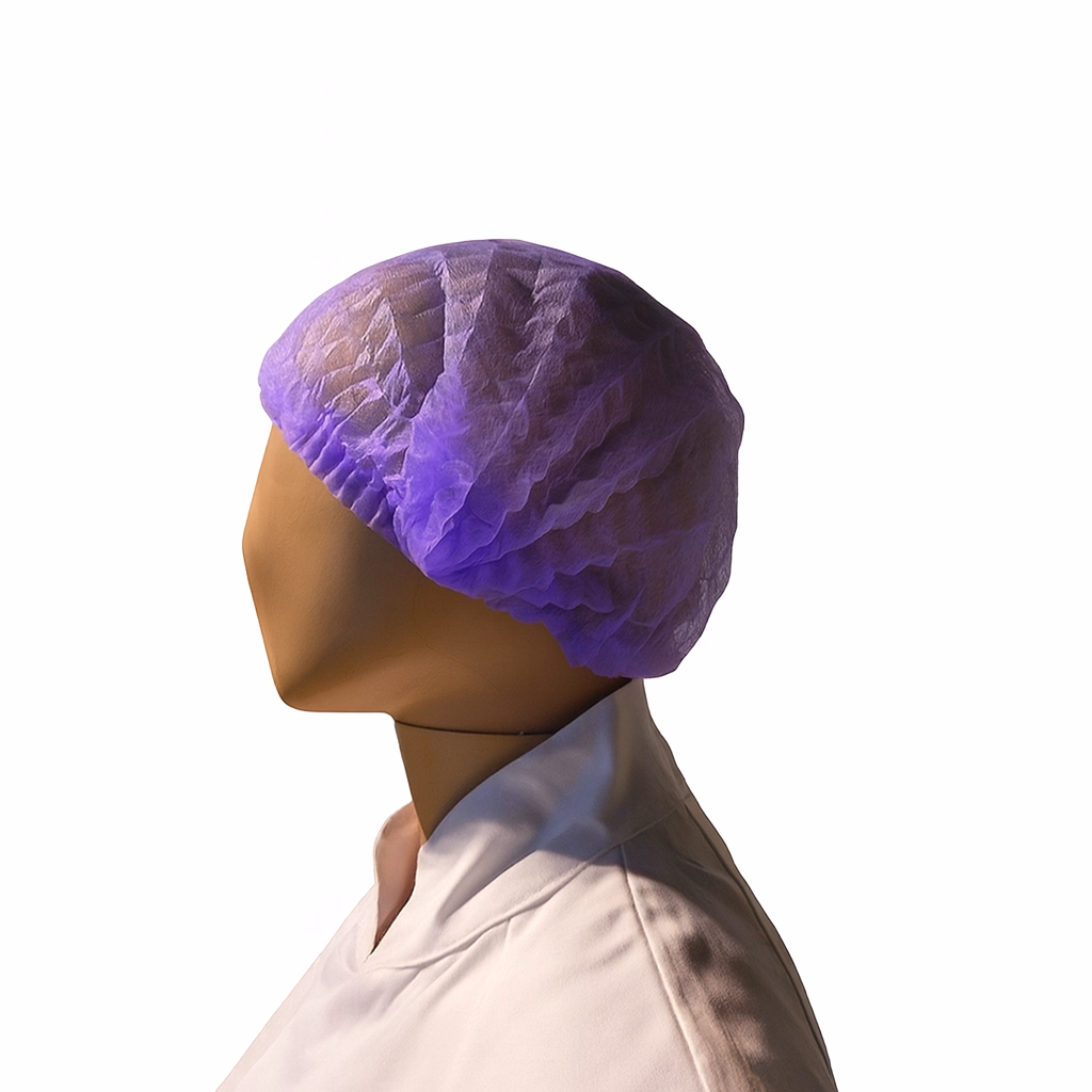 Haarnet PP n-w wokkel 53 cm paars