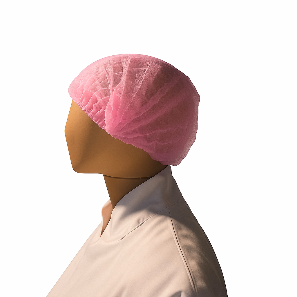 Haarnet PP n-w wokkel 53 cm roze