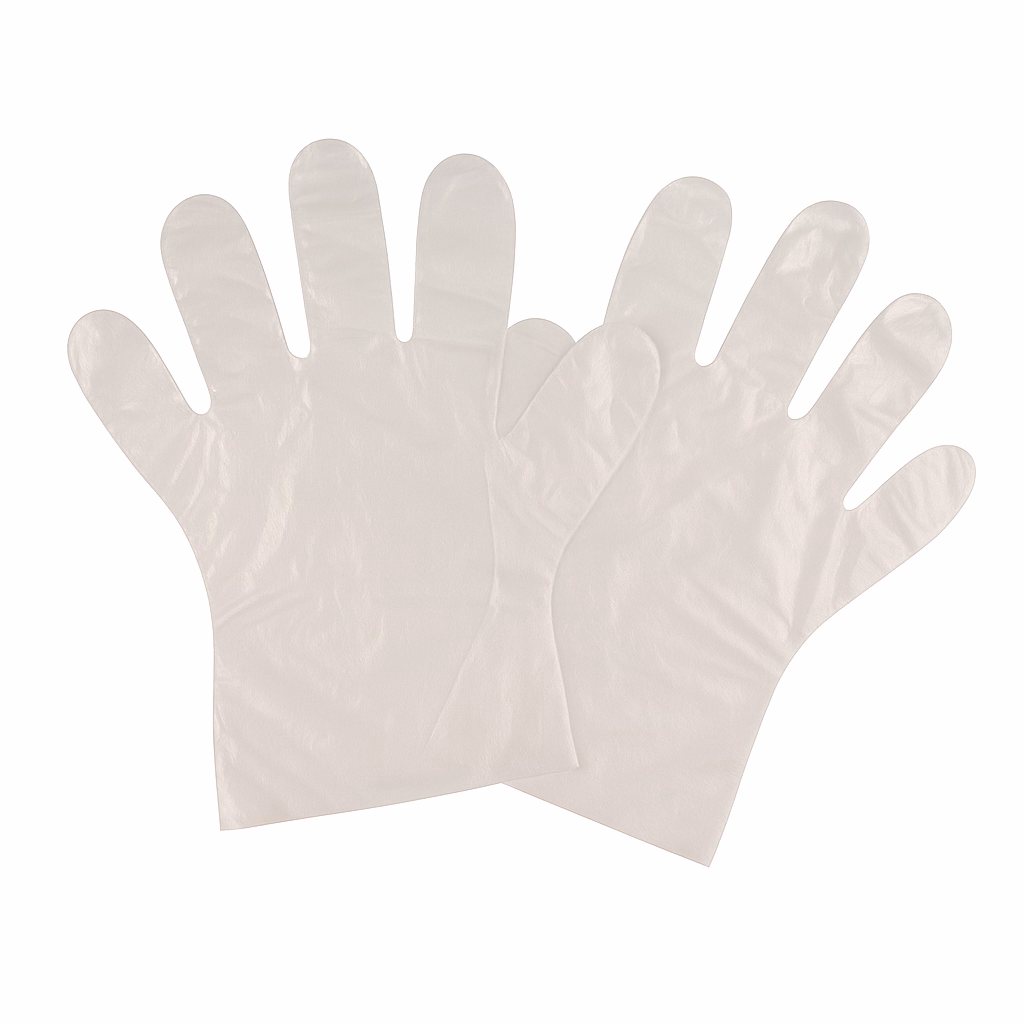 Disposable handschoen LDPE 30 mu geruwd 50 cm