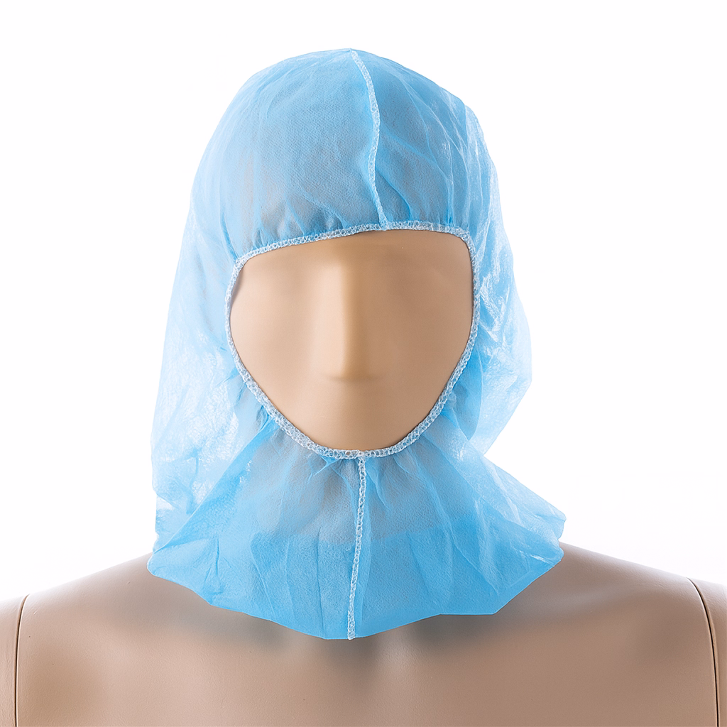Hoofdkap PP n-w blauw (zonder mondmasker)