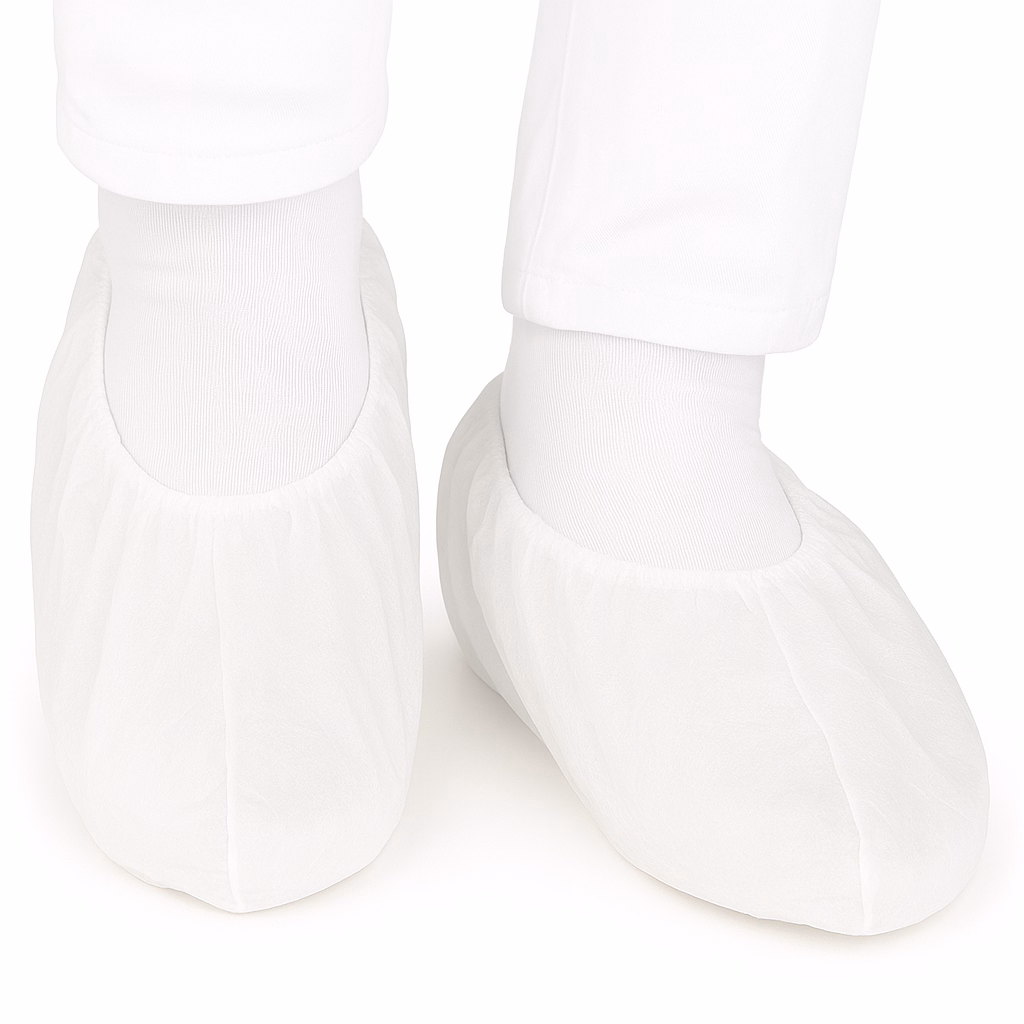 Overschoen CPE antislipzool 41 x 17 cm gsm wit